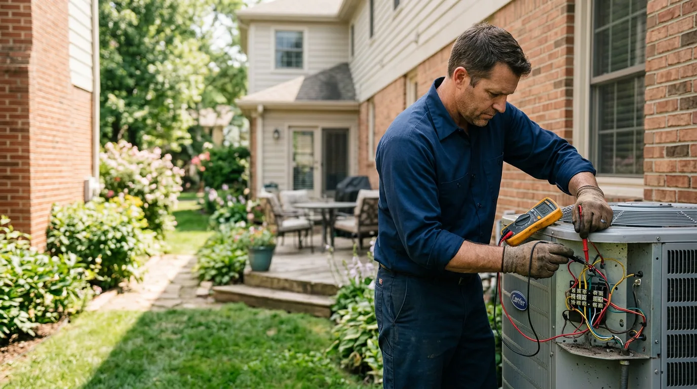 HVAC technician working near Blandburg, PA